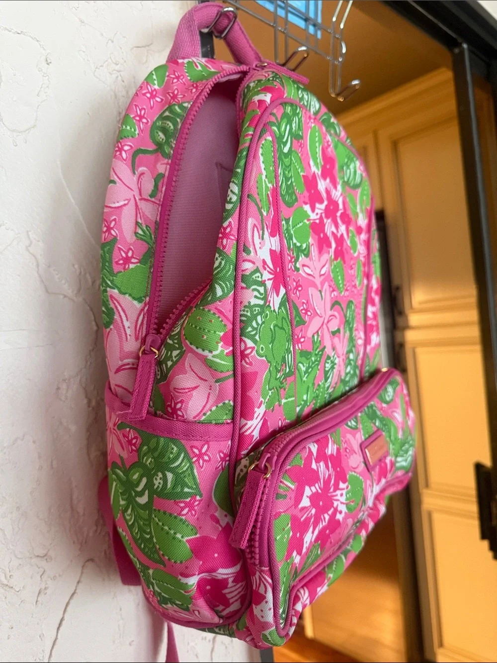 Lilly Pulitzer Pink & Green Floral Mini Backpack